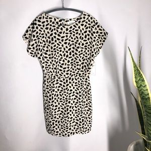 Black and cream spotted dress. Size M